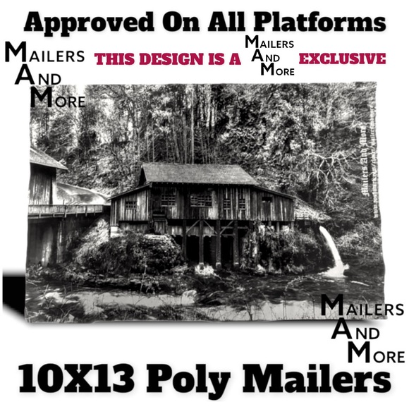 25 10X13 Poly Mailers Vintage Cedar Creek Grist Mill WA PRICE IS FIRM Fall - Picture 5 of 8